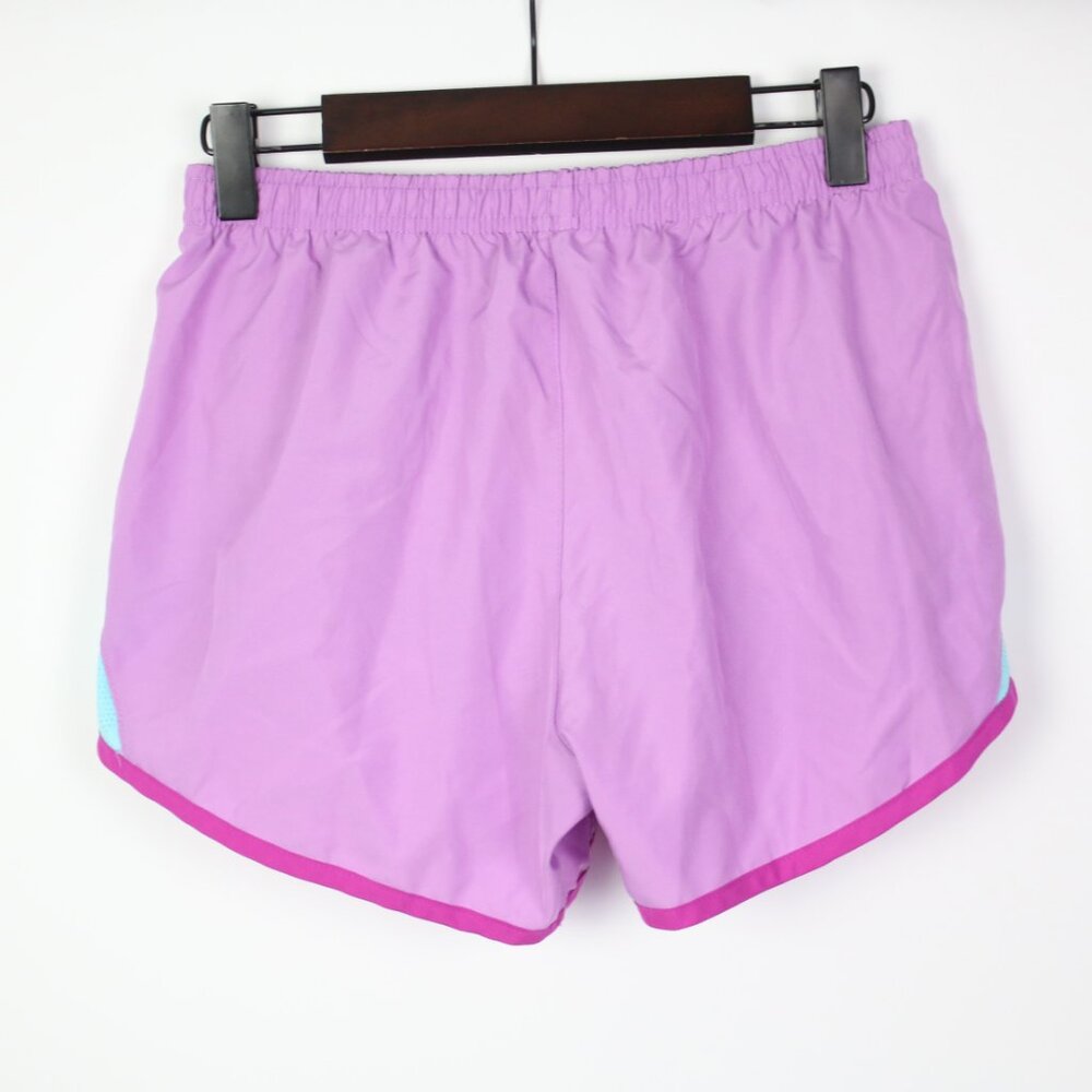 Nike Dri-Fit Womens XS Purple/Teal 5K Lined Running Shorts - Picture 2 of 5